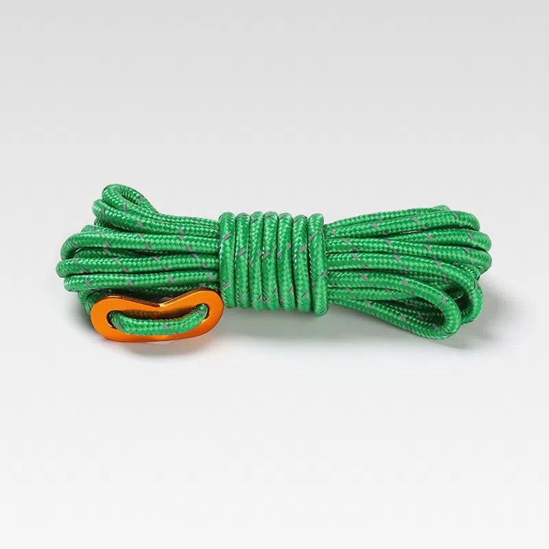 Cordage réfléchissant pour tente